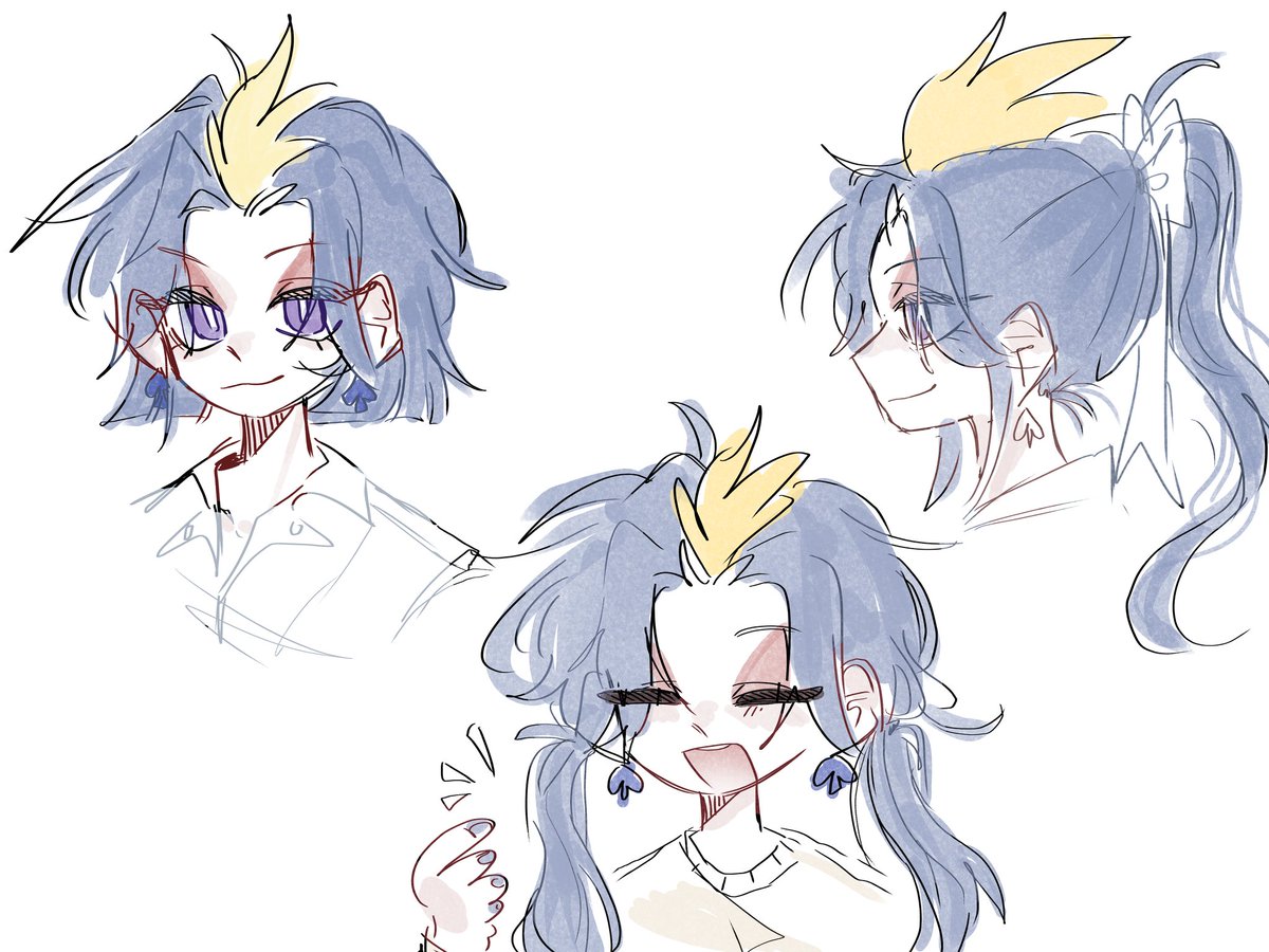 스페이드 단발해줘
스페 트윈테일해줘
스페 포니테일해줘