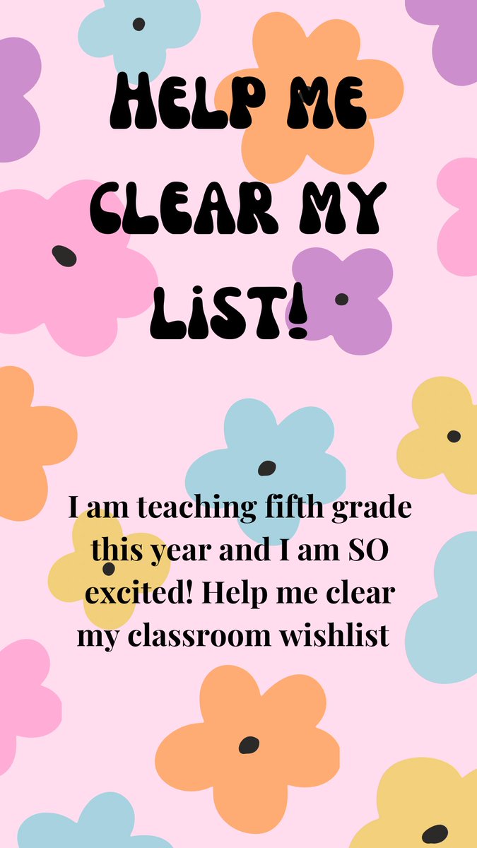 taylorrbugg10's tweet photo. Help me #clearhthelist for fifth grade!

https://t.co/8zW7nMHJvi https://t.co/1LXEp9N757