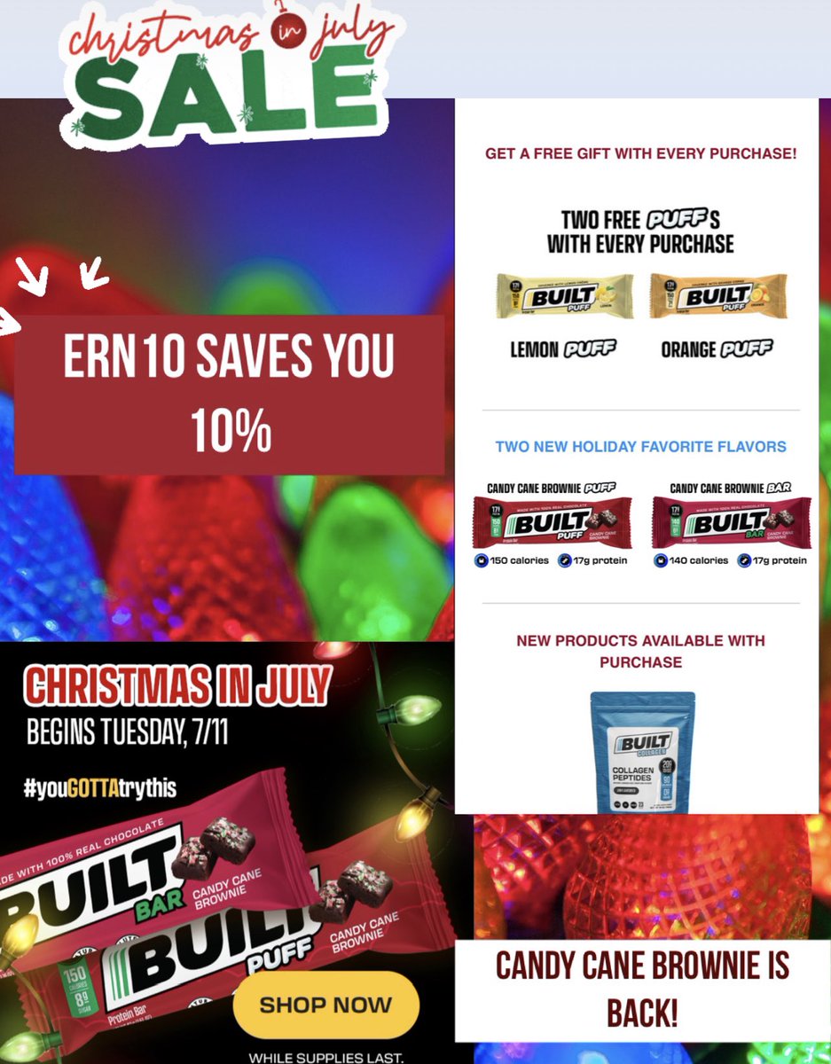 #imbuilt #builtbar #built #chocolate #dessertbar #bars #healthy #healthysnack #health #fitness #gymtime #motivation #weightloss #mamafuel #christmasinjuly #strong #protein #healthylifestyle #delicious #healthyrecipe  #limitedtime #discountcode #code #yougottatrythis  @Built_Bar
