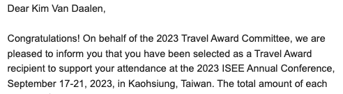 DaalenKim's tweet photo. Super grateful to have been selected for one of the #ISEE2023 travel awards!🥳

I will be presenting 2 talks &amp; 2 posters on:
- arsenic pollution &amp; diabetes mellitus/hypertension
- #climatechange  &amp; health in Europe 
- extreme events  &amp; #GBV 
- inequity in #editorialboards

☀️📈📊 https://t.co/q345lGhhDj