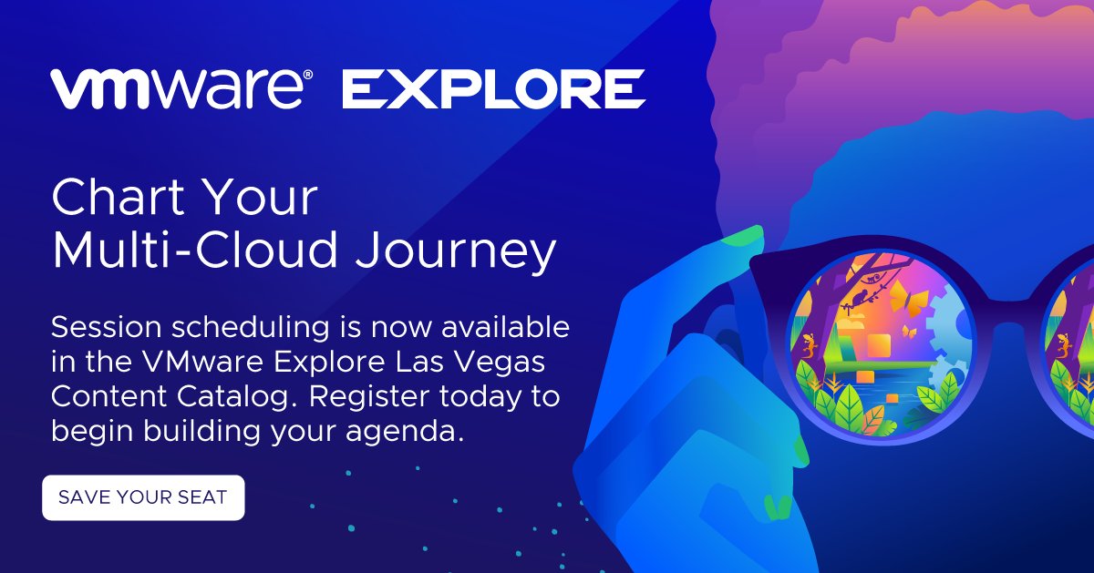 The scheduling tool in the content catalog is live! Favorite your sessions and save your seat at #VMwareExplore Las Vegas today: bit.ly/402XWKE
