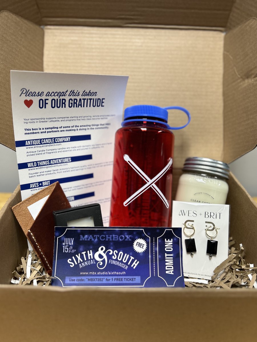 AccentCS's tweet photo. THANK YOU to @MatchboxCowork for the box of incredible gifts made from your member businesses! Accent has always been a proud supporter of MatchBOX and we look forward to continuing our partnership for many years to come! 🤝

#MBX #SixthandSouth #ThankYou #MatchBOX https://t.co/Hm7XpfvPoN
