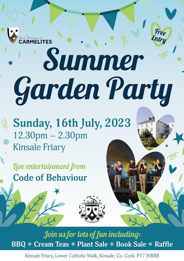 CodeOfBehaviour's tweet image. Excited to be performing at Kinsale Carmelite Friary for their Summer Garden Party this Sunday! 

Pop out to Kinsale at 12:30 ☀️