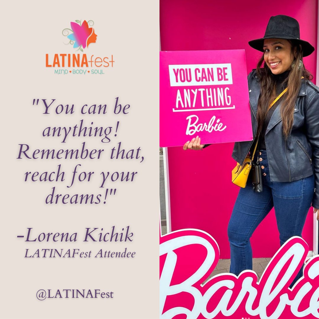 Read this week's LATINAFest newsletter all about Barbie fever at mailchi.mp/c77a66c580f7/l….

#LATINAFest #InspirationThroughMovement #SuperLatina #BarbieTheMovie #Barbie

@barbie
<a href="/barbiethemovie/">Barbie Movie</a>
<a href="/americaferrera/">ia</a>