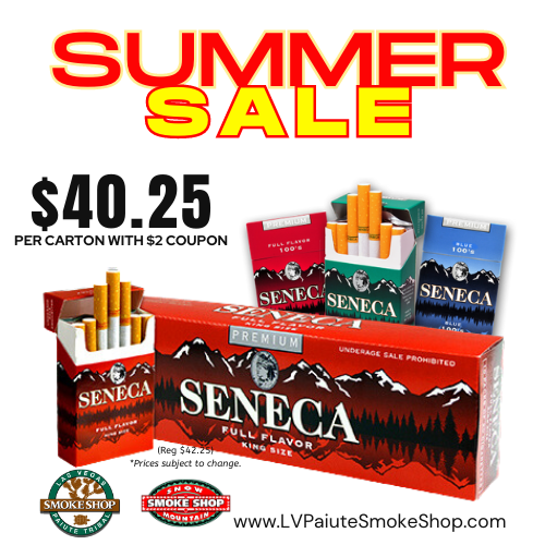 seneca full flavor cigarettes Summer of Savings with Seneca Cigarettes! Stock up today on you favorite  carton. Download your $2 Store Coupon at https://t.co/vqkjCx2yPu  #SummerSale #SenecaCigarettes #LasVegasSmokeShop
