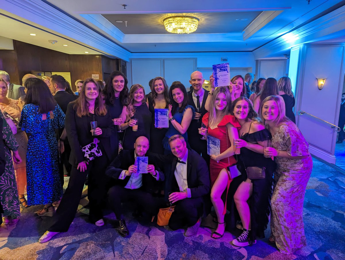 georgiapbron's tweet photo. So proud that M+F won 3 #Communique awards, including 2 of my own campaigns🤯

🏆Excellence in Multichannel Communications 
🏆Excellence in Media Relations
🏆Excellence in Healthcare Partnerships
+ Highly Commended for the Agility &amp; Flexibility Award 

Congrats to all finalists🥂 https://t.co/NFBHRonGUf