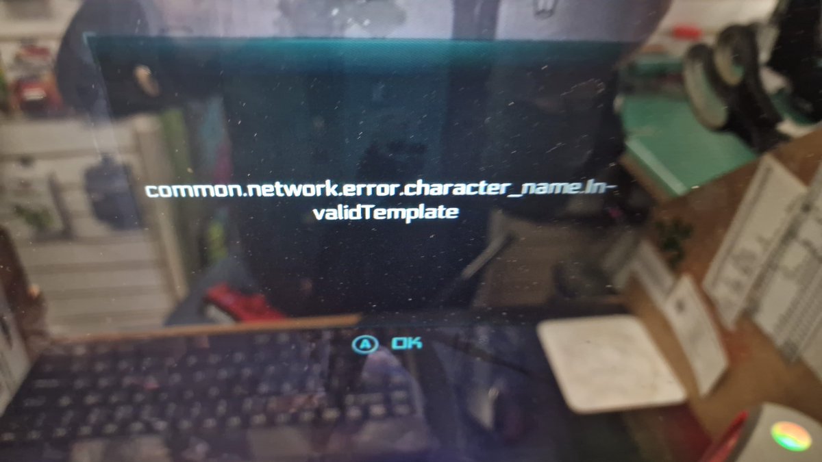 Legenddolby's tweet photo. @40k_Inquisitor Got this problem now after I realised I have not finished campaign I can skip but now cannot create a new character no matter what name I put in I get this???? https://t.co/O1PuOPQibP