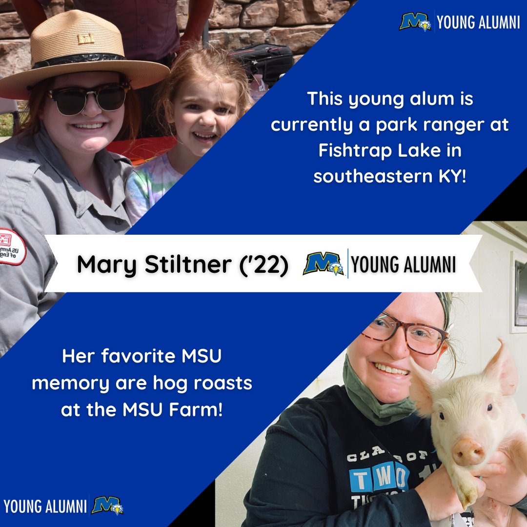 MSU_AlumniAssn's tweet image. 𝐘𝐨𝐮𝐧𝐠 𝐀𝐥𝐮𝐦𝐧𝐢 𝐒𝐡𝐨𝐮𝐭𝐨𝐮𝐭: Mary Stiltner (&apos;22)