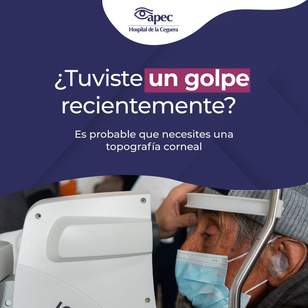 HospitalApec's tweet photo. La topografía corneal sirve para encontrar el astigmatismo, para la adaptación de lentes de contacto y algunos casos tempranos de queratocono. Este servicio especializado está disponible en nuestra clínica Lindavista, ubicada en la Alcaldía Gustavo A. Madero. https://t.co/MHQeEzISlP
