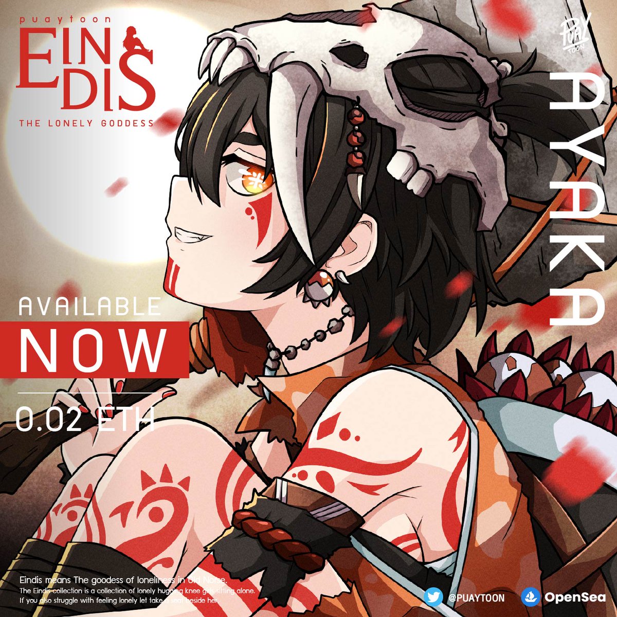 EINDIS NINJA DROP
NOW AVAILABLE
-
0.02 ETH
On Opensea
opensea.io/assets/ethereu…