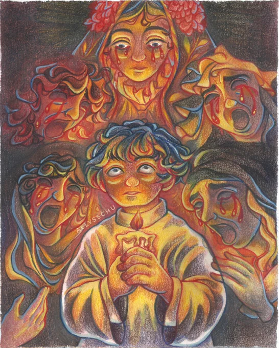 hi #PortfolioDay! i'm allyss  a freelance illustrator who fills pieces with story and color (yes, i'm back!)   artofallysschu.com