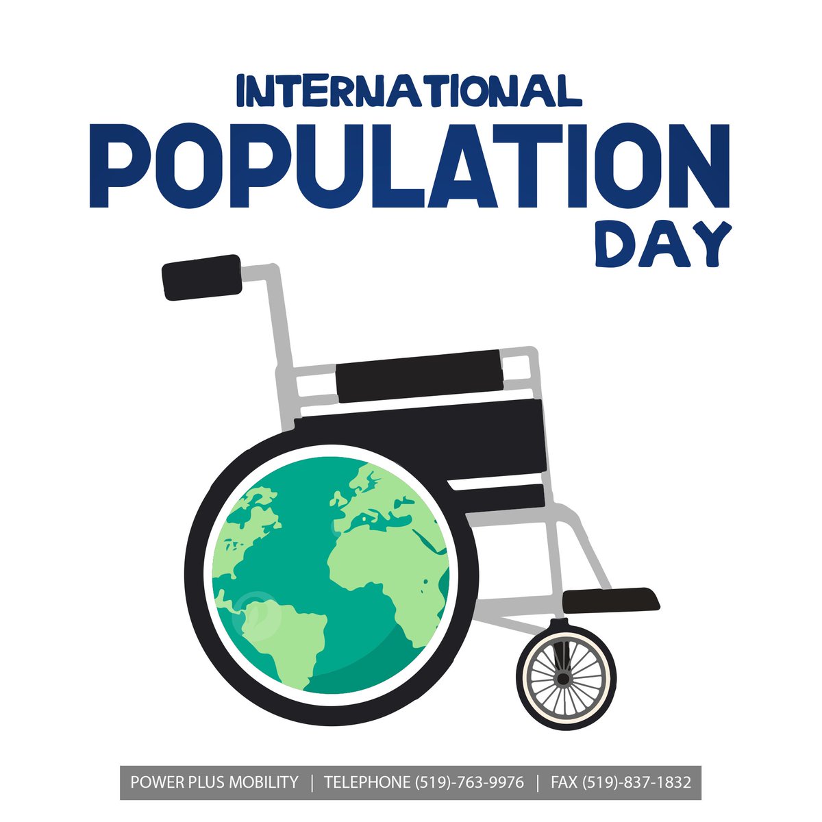 PPMobility's tweet photo. Celebrating the existence of our glorious clients as they power through their days with a smile on their face! Happy World Population Day everyone!

Web: https://t.co/zWmfK2i8jE
Education: https://t.co/H2b0txdbRj
Phone: (519)-837-1832
Email: info@powerplusmo https://t.co/vX1v6AieND