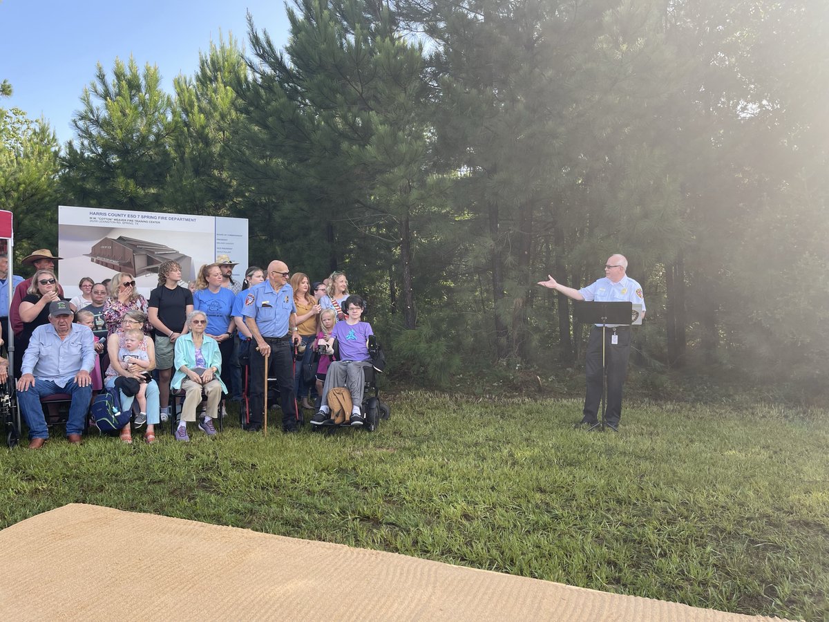 SpawGlass1953's tweet photo. #SGHouston attended the Harris County Emergency Service District No. 7 Fire Department W.W. "Cotton" Weaver Training Center groundbreaking! We are honored to bring this facility to the community! #SGBuildsCommunities #CommunityContractor #SpringTX #MartinezArchitects @Springfdtx https://t.co/mDZeRst9Fw
