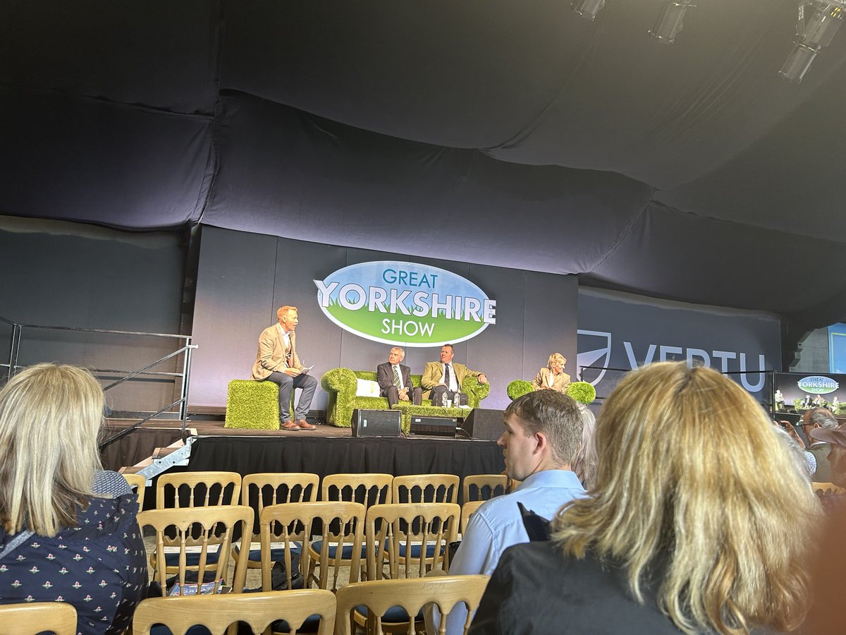 This promises to be a very interesting and insightful talk at <a href="/greatyorkshow/">Great Yorkshire Show</a> with <a href="/Minette_Batters/">minette batters</a> on the panel amongst others. #SintonsAgriOnTour <a href="/sintonsrural/">The Rural, Agricultural & Estates Department</a>