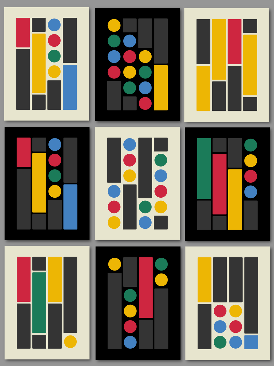 "Polka" 🔴🔵🟡🟢
Tomorrow on #fxhash 🙂
