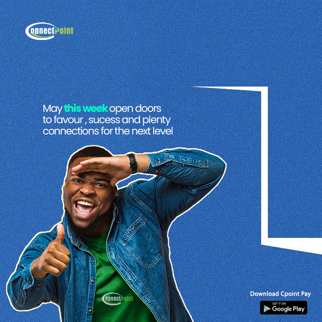 ConnectPoint4's tweet image. May this new week bring favour to your doorstep.
Can I hear an ...
#cpointpayapp