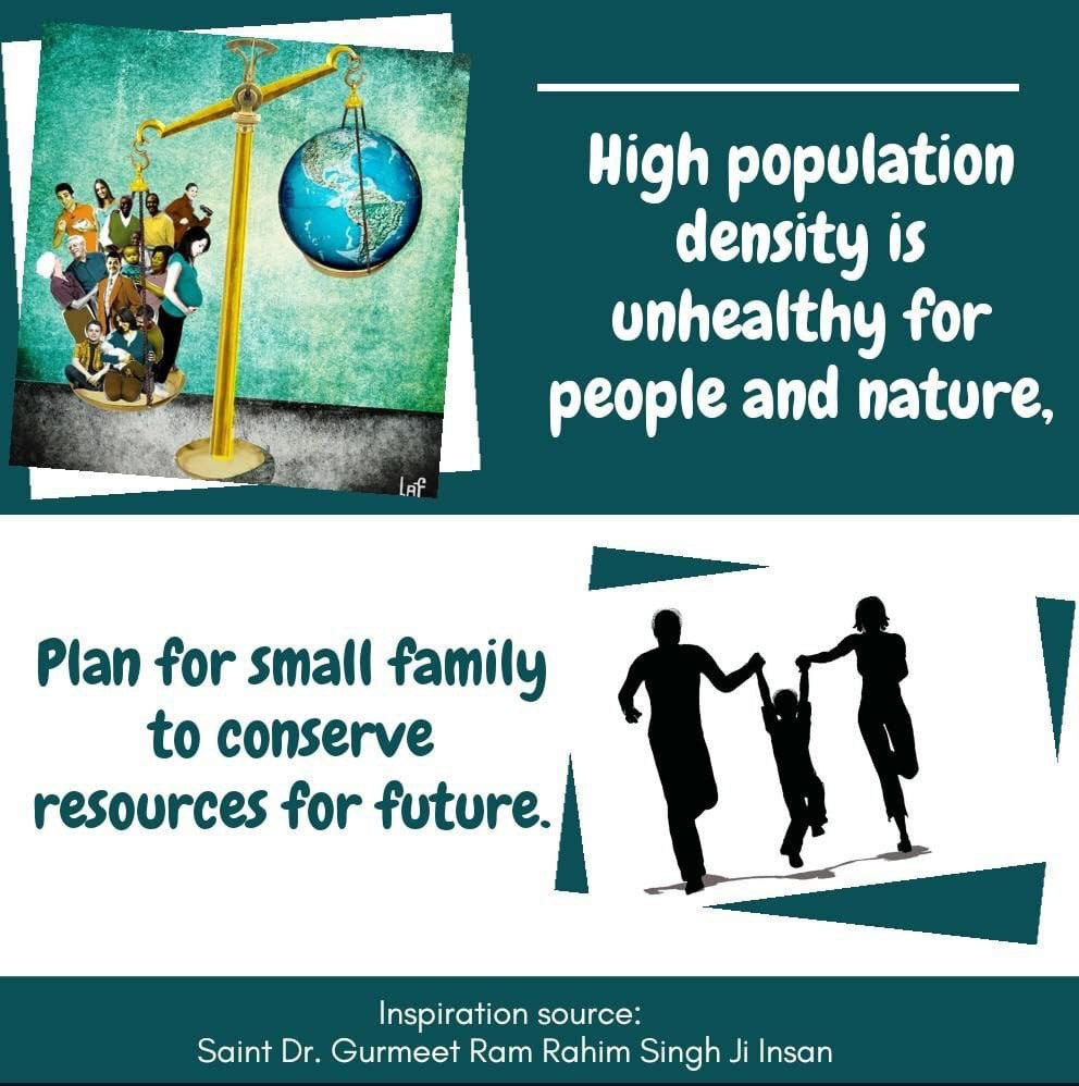 Insan_0777's tweet photo. @DSSNewsUpdates @Jaiya_Thakur07 On this World Population Day, let us all pledge to do our bit, plan family responsibly, raise strong and empowered daughters, spread awareness, and be a role model in the society.

#WorldPopulationDay
#BirthCampaign https://t.co/P7NmWLH7S7