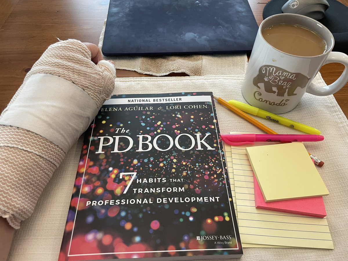 ManningTechTalk's tweet image. Recovering from 2 surgeries on my wrist/thumb/hand. Might as well make this time useful.  Heard about  𝘛𝘩𝘦 𝘗𝘋 𝘉𝘰𝘰𝘬 at #ISTELive so here it goes! Looking for ways to change up my PD sessions for the teachers  @SmithtownCSD @lcctchr @brightmorningtm #edtech #techcoach #eds