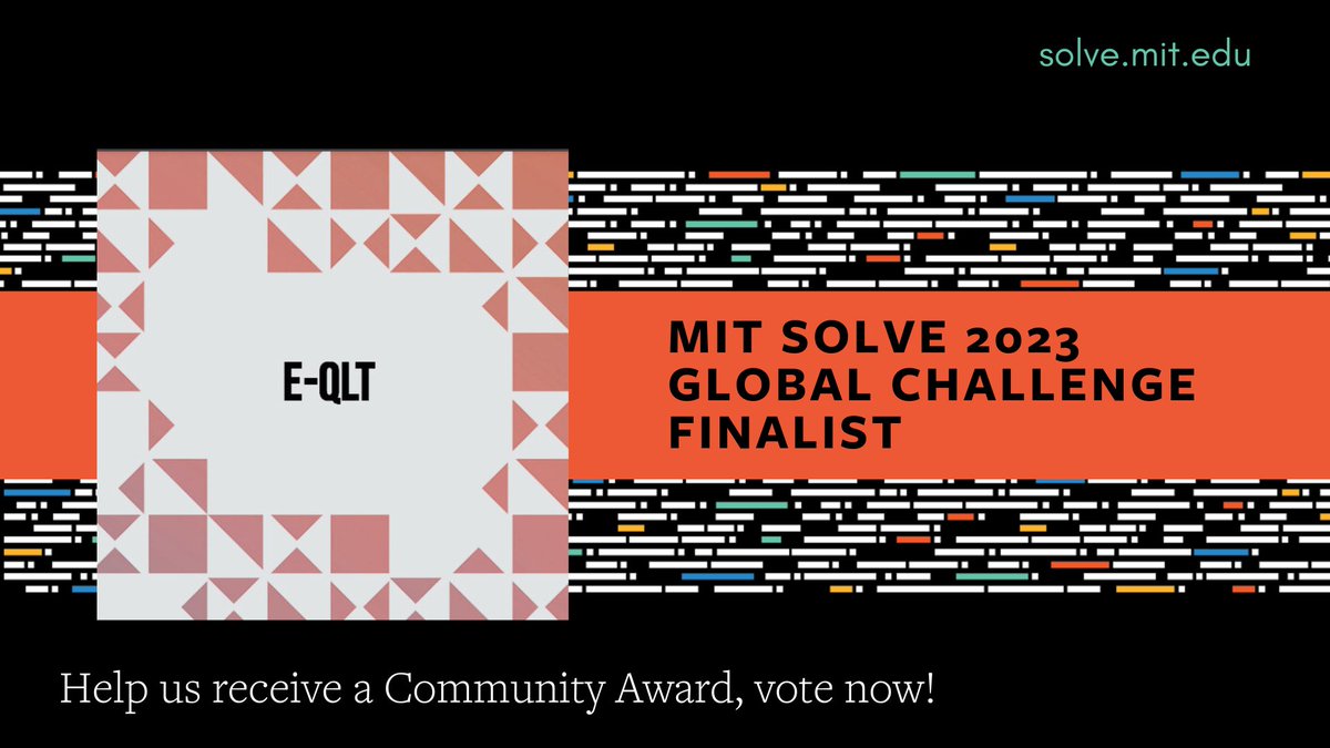 fovlabs's tweet photo. Our tool, E-QLT, is a @SolveMIT 2023 Global Challenges finalist! Vote for us and learn more at: https://t.co/RxnFQtH6ib
#SolveChallenges2023 #SocialImpact #EQLT #Innovation #FieldsOfView https://t.co/9jXPwhrGEb