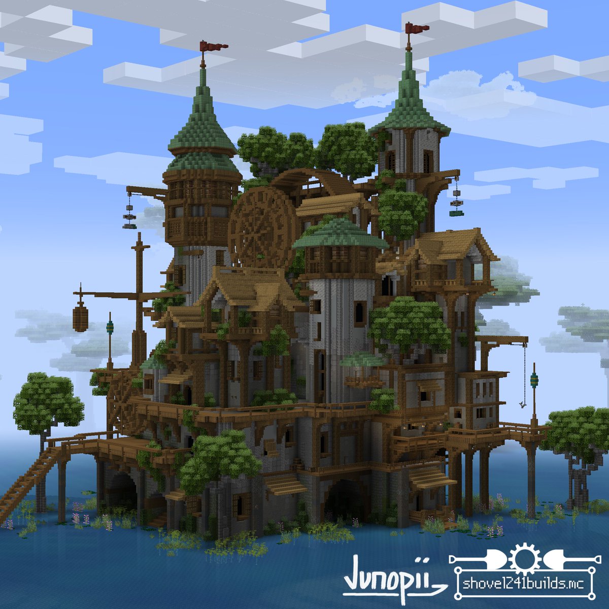 Riverpunk Fortress
Built w/ <a href="/shovel241/">shovel241</a> 
#minecraft #minecraftbuilds #minecraft建築コミュ