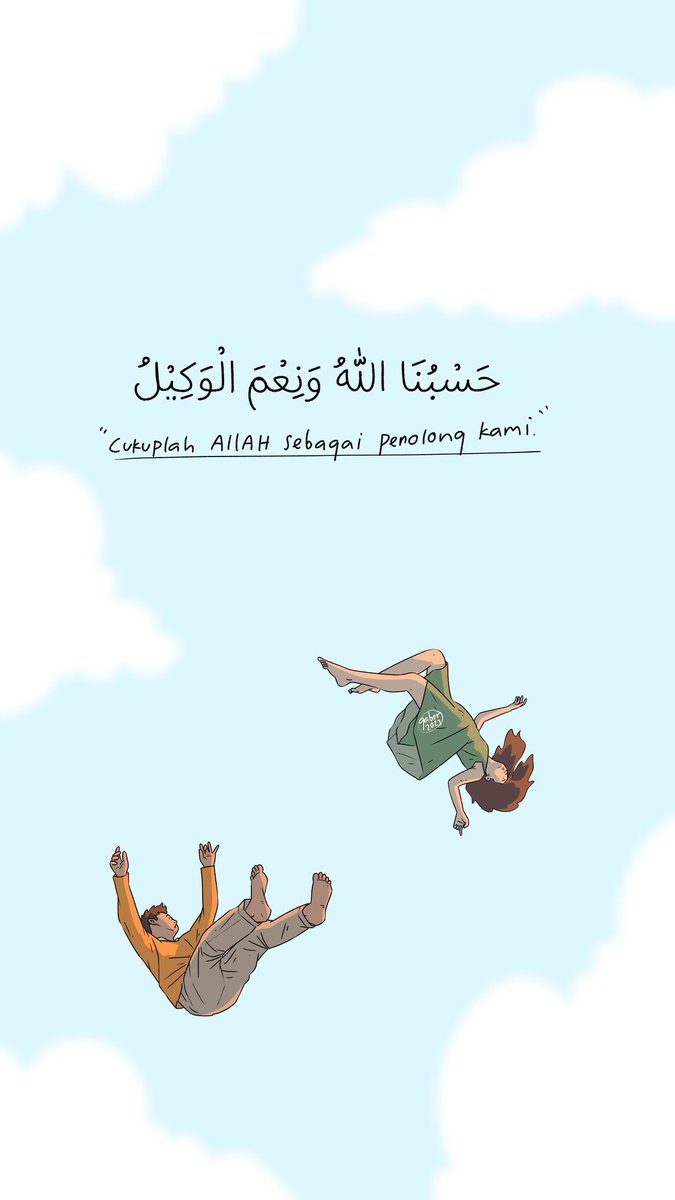 Walau ada keluarga, walau ada teman, walau ada aparat, walau ada pemerintah. yang benar-benar bisa menolong hanyalah ALLAH.

#banggaber