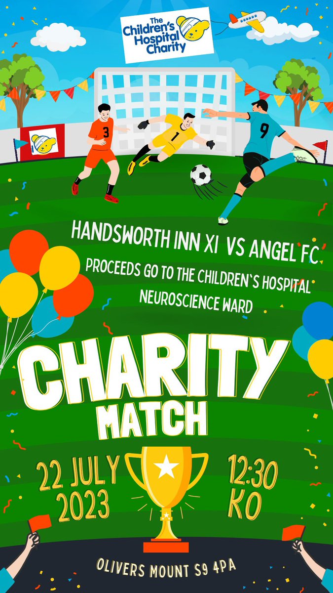 ⚫️🟢⚫️ PLEASE RETWEET ⚫️🟢⚫️

Handsworth Inn FC Vs Angel FC

Raising money for Children’s Hospital Neuroscience Ward

If you would like to donate click on the link below as it will be cash on the day 🫶🏻

Crossbar Challenge &amp; Spot The Ball + Bar Open 👀

justgiving.com/crowdfunding/H…