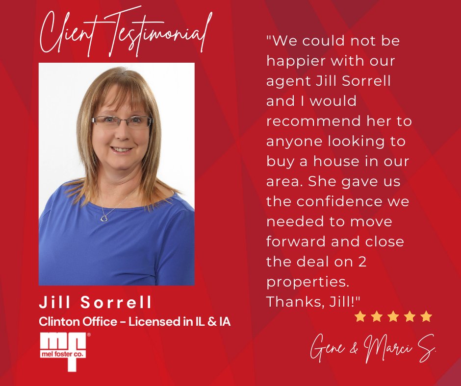 👏Ⓣⓤⓔⓢⓓⓐⓨ Ⓣⓔⓢⓣⓘⓜⓞⓝⓘⓐⓛ with 𝑱𝒊𝒍𝒍 𝑺𝒐𝒓𝒓𝒆𝒍𝒍
of our Clinton Office. #tuesdaytestimonial #realtorsrock #jillsorrell facebook.com/13039380030811…