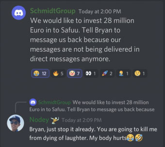 ReFiCrypto's tweet photo. @BryanLegendCEO Thought it was the schmidt group, bryzie? lol - you can't even keep up with your own lies, you clown. 🤡

Here's some more of your lies for all to go verify:
#BryanSeiler #ScamAlert #SafuuGO #Safuu https://t.co/oronZoz6KQ