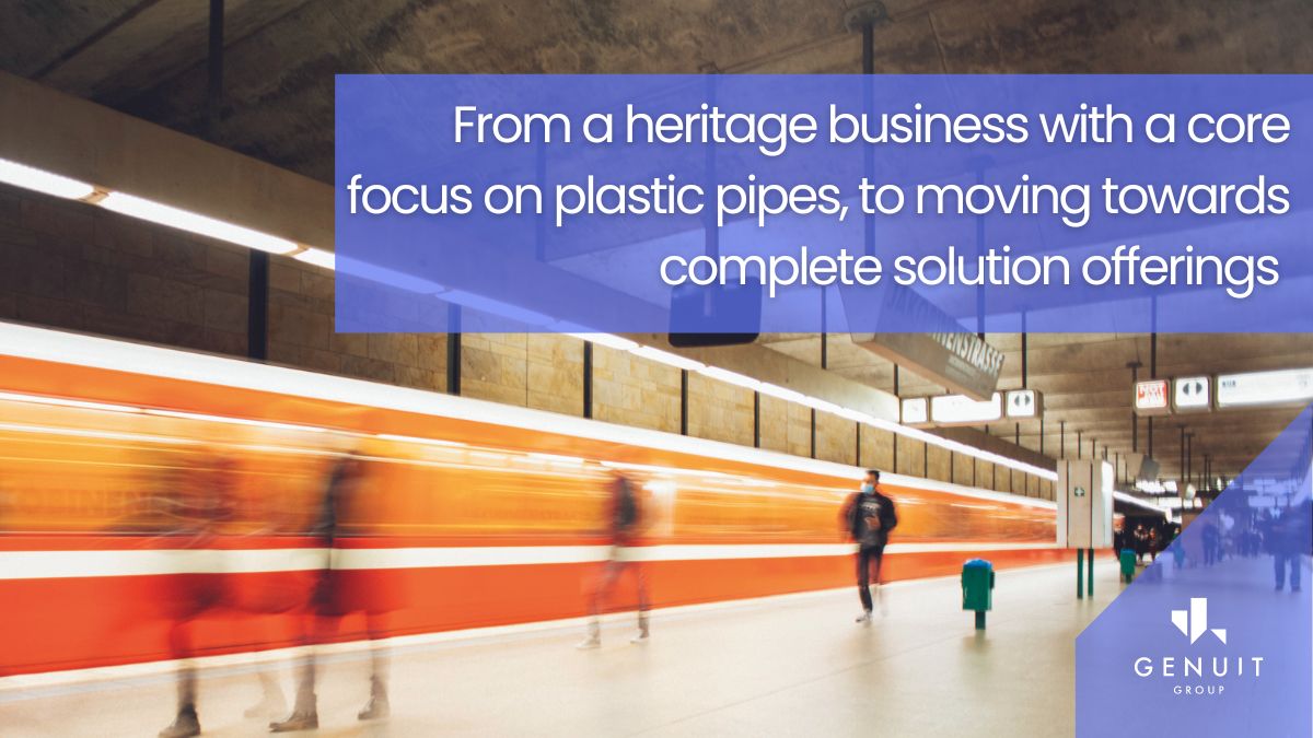 Founded as a manufacturer of extruded and moulded plastic. Now a market leader in water, climate and ventilation management. More on Genuit at a glance 👀 here: genuitgroup.com/about-genuit/a… #GenuitGroup