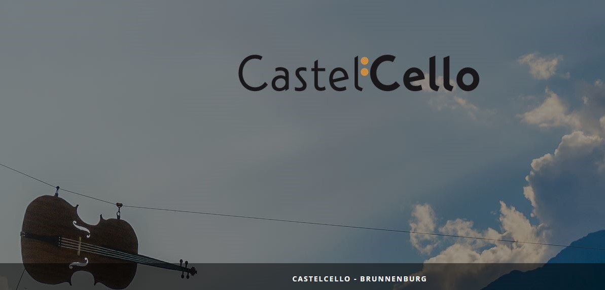 CastelCello ist eines der wenigen  Festivals in Europa und weltweit, das ausschlieβlich dem Cello gewidmet und seinem Repertoire gewidmet ist. Es findet seit nunmehr 2014 im Sommer auf der Brunnenburg  bei Dorf Tirol statt.

museumsverband.it/de/castelcello…