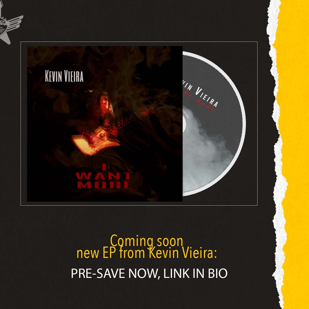 Kevin Vieira's debut EP is coming on July 14th, three beautiful songs performed in a raw and intense way on the guitar for those who like the captivating 80's production style, pre-save right now

#Kevinvieira #dymmproductions #metalEP #Guitarlife #DMF24 #Dymmetalfest24 #bandcamp