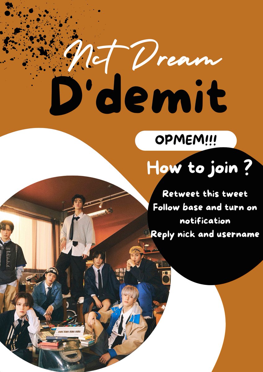 ofcddemit's tweet photo. -  I Dare you, to join us. The most comfortable place where you can't find it anywhere else. Wherever you are, NCT DREAM RP join us before you regret it! Reply with the format below.

Nick + Username + Min 5 mutual NCT RP's https://t.co/VCkG17fnaz