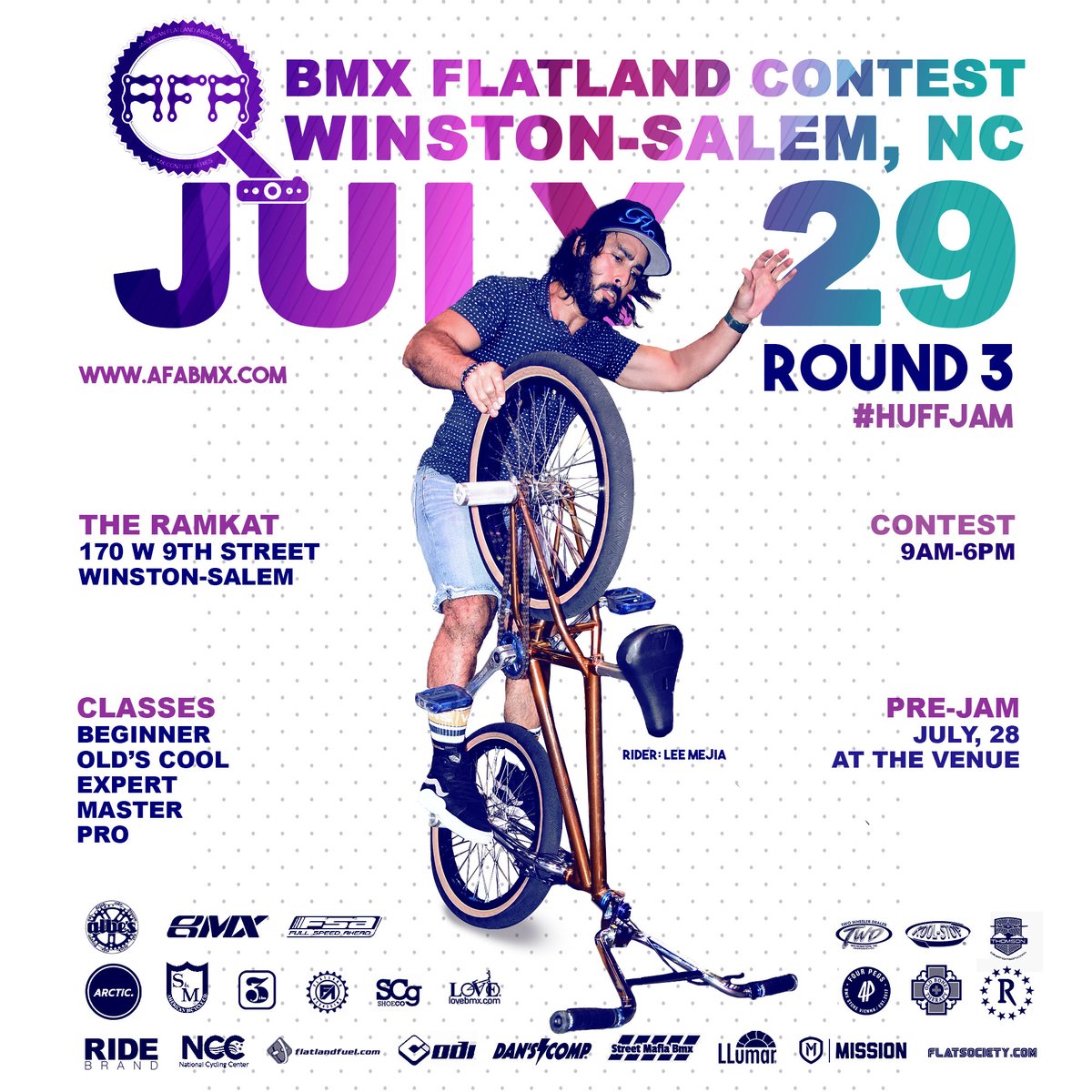 easternbikes's tweet photo. @afa_bmx flatland contest in #winstonsalem 7/29 - 💯
#bmx #ncbmx #flatlandbmx https://t.co/HHUHuc202D