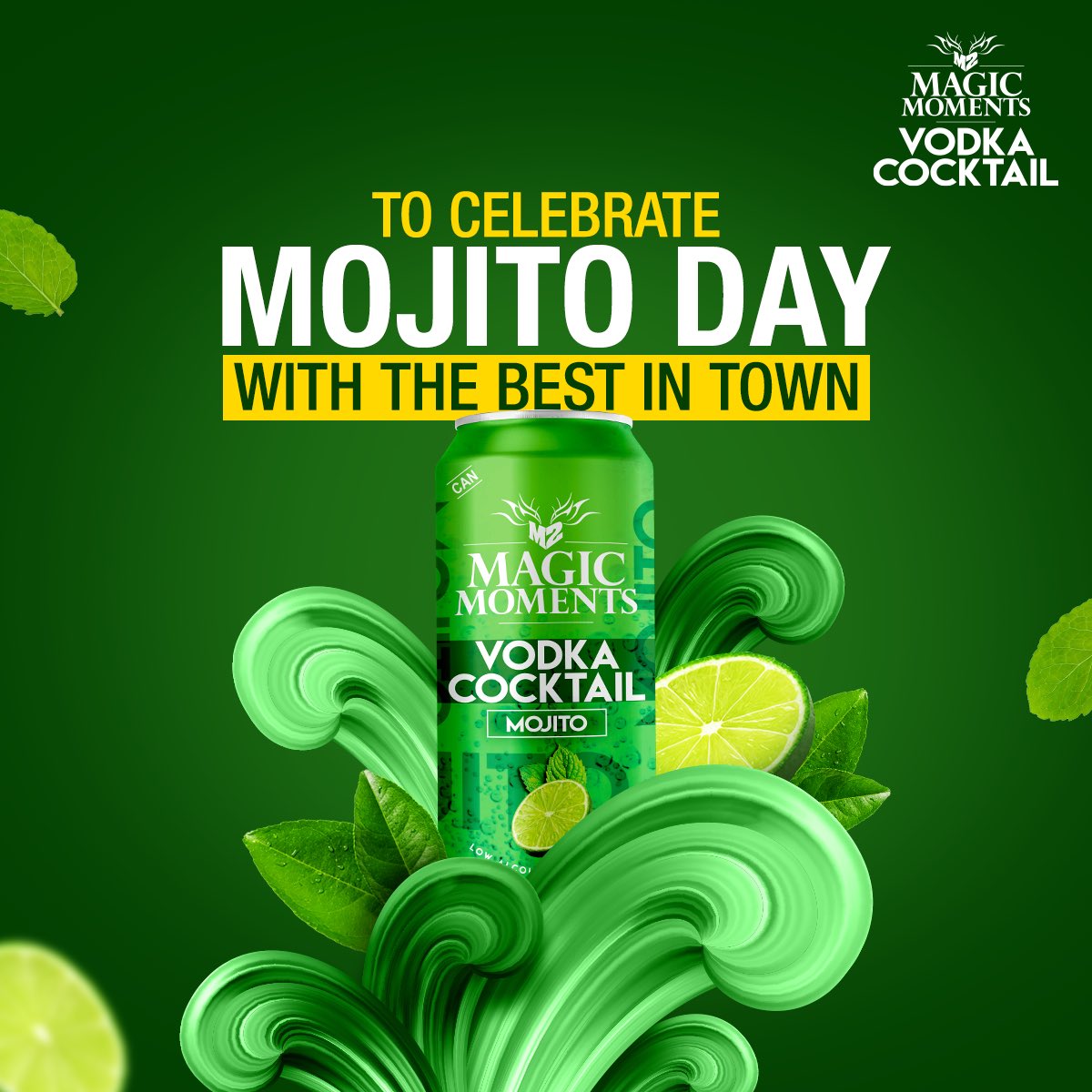 M2magicmoments's tweet photo. This Mojito Day, #PopTheMagic to make every moment count with the freshness of mint and the flavour of magic. We hope you have a Happy #MojitoDay!
#MagicMoments #M2 #MagicMomentsVodka #Vodka #Launch #ProductLaunch #MagicMomentsVodkaCocktail #Mojito #HappyMojitoDay https://t.co/K25CQBvMLL