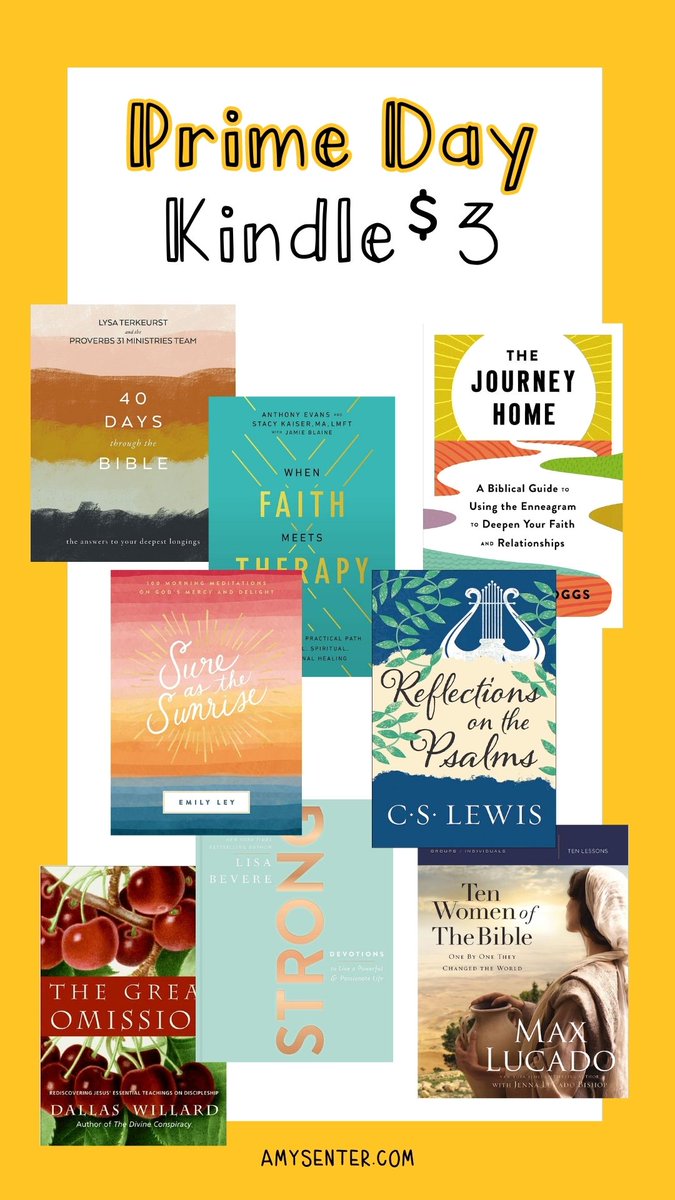 Amazon Prime Days are Here! I've rounded up my top picks that are on sale today for Christian Women including Bible sales, deeply discounted tech, $3 Kindle books and hardcopies under $10! amazon.com/shop/amysenter #ad

#ad #amazonprime #amazonprimedays #primeday #primedays