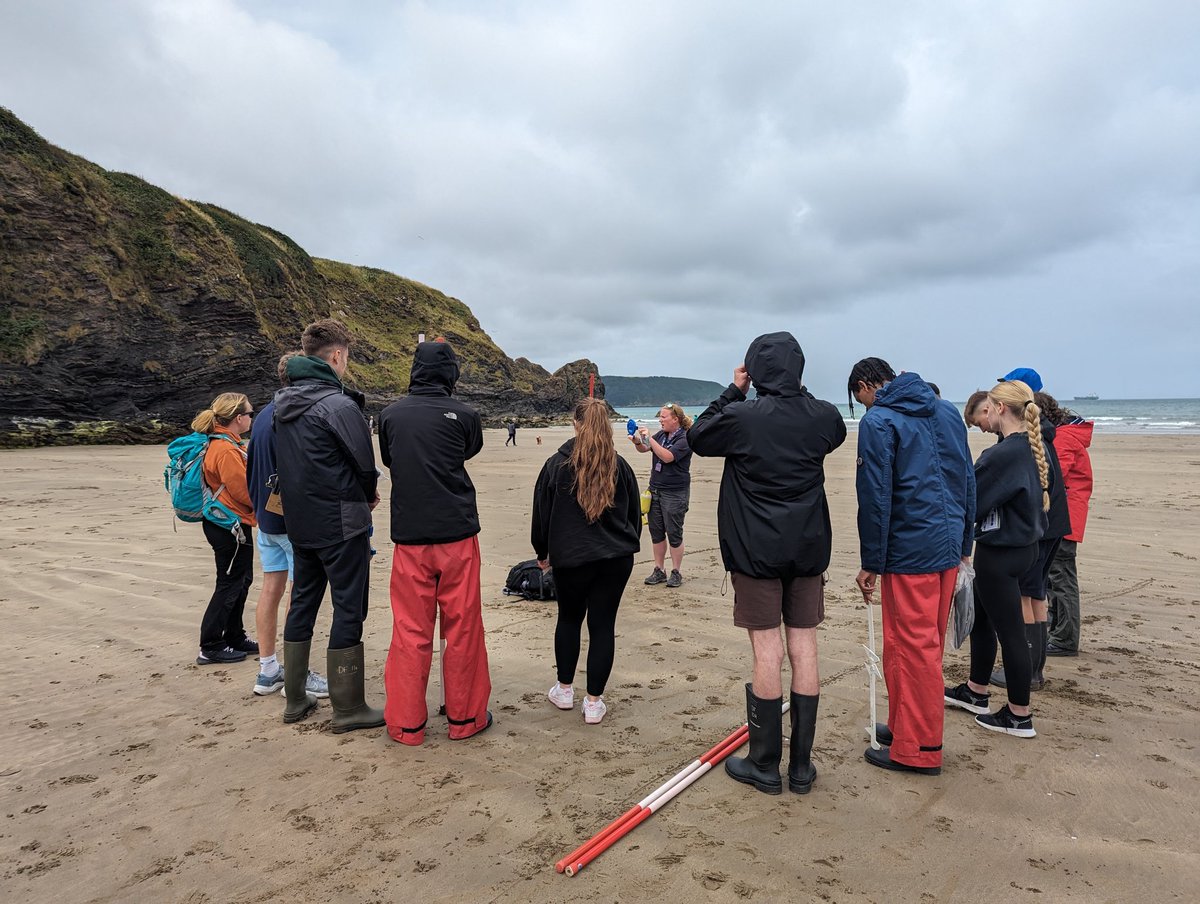 Coastal fieldwork today with 12D 🌊Despite the rain and the cold students were fantastic at collecting their data ready to analyse this evening!  <a href="/Yateley6thform/">YateleySchool6thForm</a>