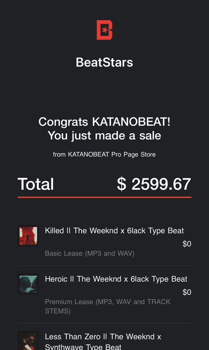 _katanobeat's tweet photo. Once upon a time, I could not imagine that I could make a living with music 🙏🏻 thanks fam @BeatStars ✅🅱️ https://t.co/XhxhoTSA22