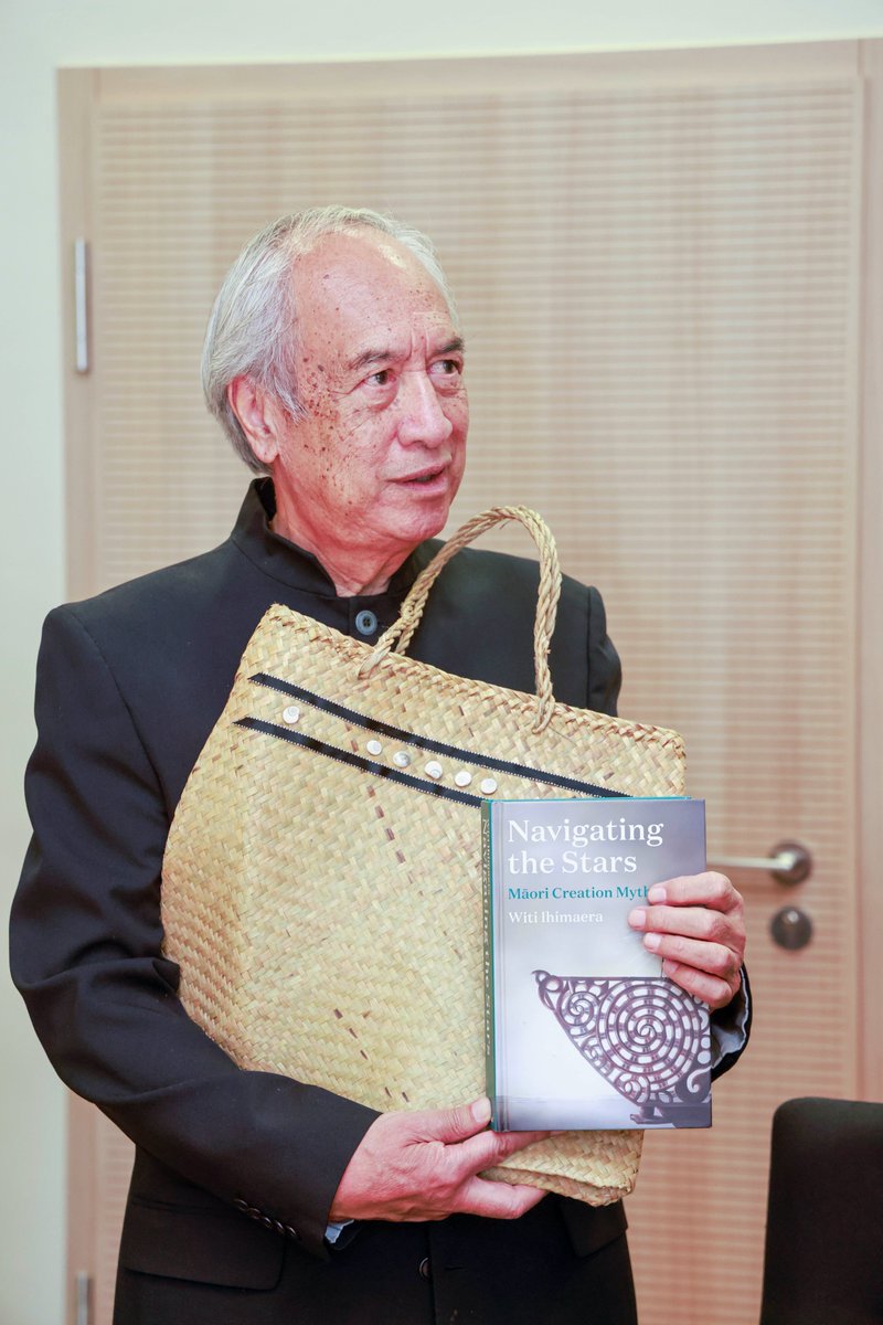 NZinBerlin's tweet photo. 🐳 Whale Rider author Witi Ihimaera was at the University of Mainz last Wednesday to discuss the book, which was chosen for their 'one university one book' program. 📖

Thanks to @CreativeNZ for supporting this great cultural exchange between 🇳🇿 and 🇩🇪 https://t.co/nmieFXiqQA