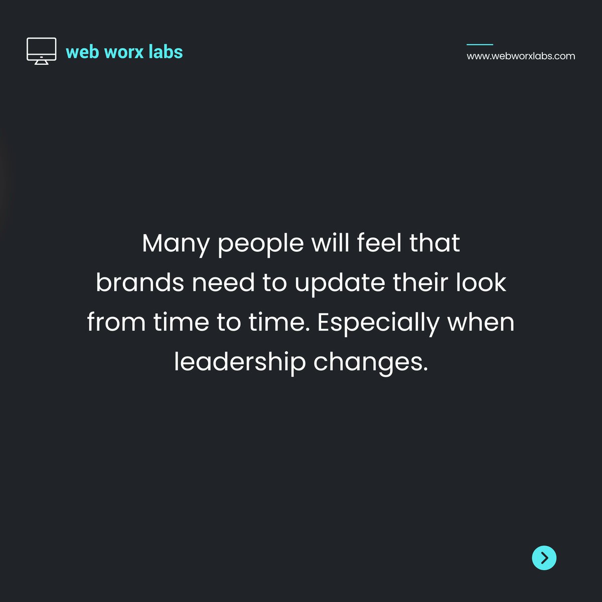 WebWorxLabsInc's tweet image. Consistency is key when it comes to branding - it builds recognition, trust, and loyalty among your audience. Stick to your brand values, messaging, and visual identity to create a lasting impression that sets you apart from the competition. 

#BrandConsistency #MarketingSuccess