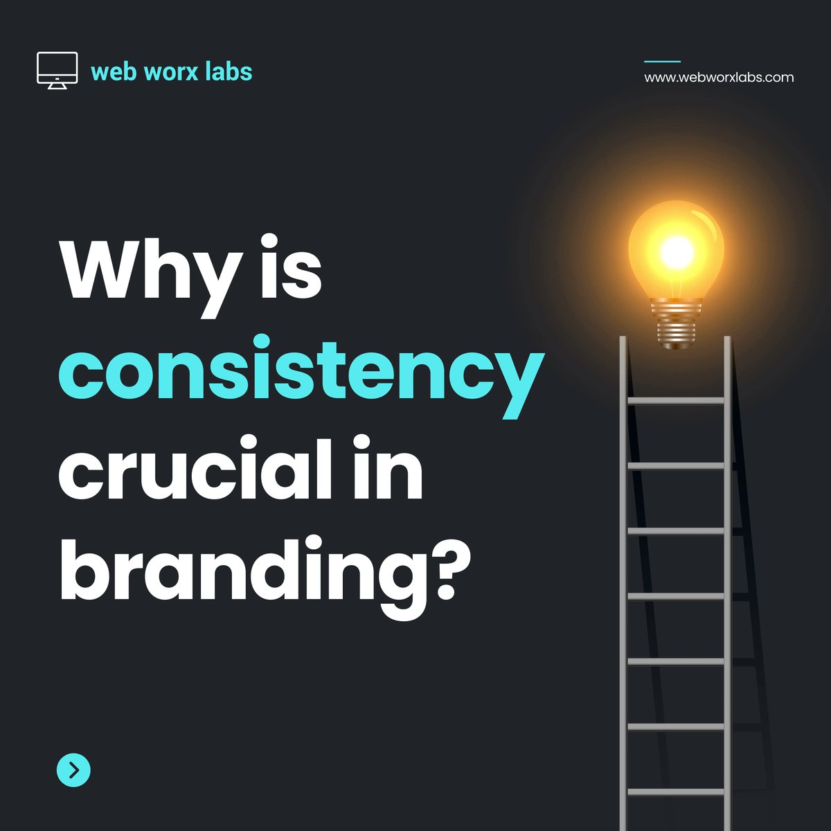 WebWorxLabsInc's tweet image. Consistency is key when it comes to branding - it builds recognition, trust, and loyalty among your audience. Stick to your brand values, messaging, and visual identity to create a lasting impression that sets you apart from the competition. 

#BrandConsistency #MarketingSuccess
