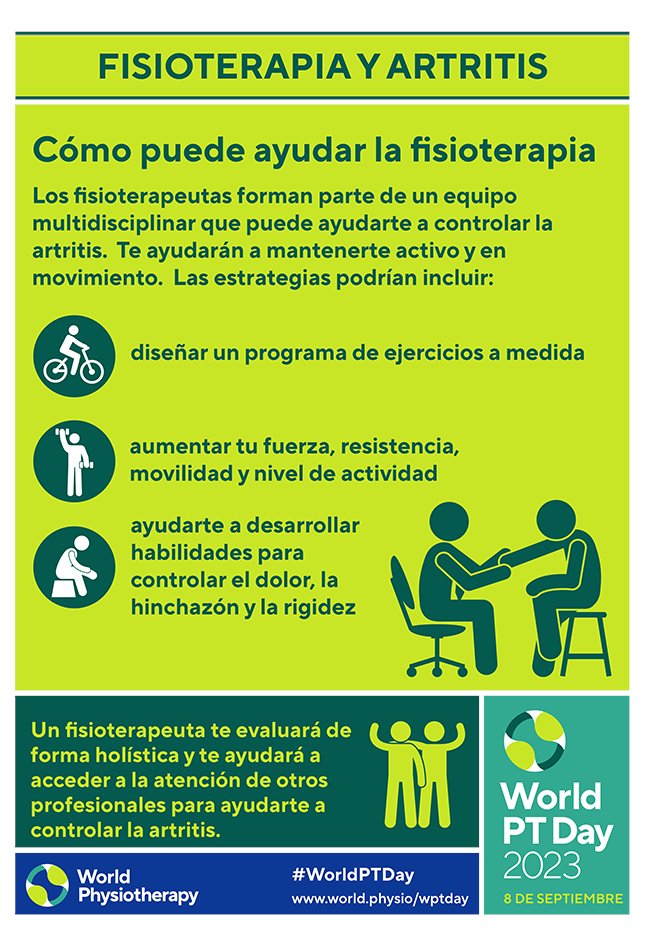 World Physiotherapy (@worldphysio1951) on Twitter photo The #WorldPTDay materials are now available in Spanish on our website:
ow.ly/K9Ot50P8thI
#GlobalPT <a href="/AWcpta/">Africa region of World Physiotherapy</a> <a href="/WorldPhysioAWP/">WorldPhysioAWP</a> <a href="/ERWorldPhysio/">Europe Region of World Physiotherapy 🇪🇺</a> <a href="/WorldPhysioNACR/">World Physiotherapy NAC</a> <a href="/WorldPhysioSAR/">World Physiotherapy SAR</a> The #WorldPTDay materials are now available in Spanish on our website:
ow.ly/K9Ot50P8thI
#GlobalPT <a href="/AWcpta/">Africa region of World Physiotherapy</a> <a href="/WorldPhysioAWP/">WorldPhysioAWP</a> <a href="/ERWorldPhysio/">Europe Region of World Physiotherapy 🇪🇺</a> <a href="/WorldPhysioNACR/">World Physiotherapy NAC</a> <a href="/WorldPhysioSAR/">World Physiotherapy SAR</a>