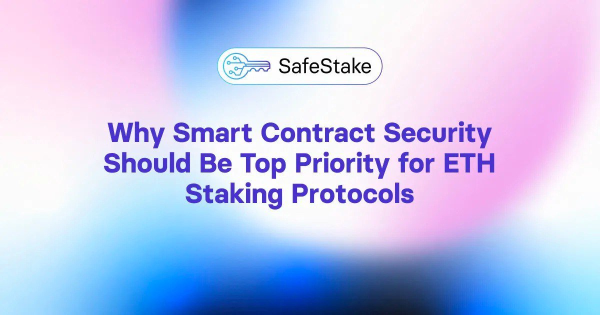 SafeStakeSL's tweet photo. අපගේ නවතම බ්ලොග් ලිපියෙන් smart contract security for ETH staking protocols පිලිබදව විස්තර කර තිබේ.   

✍️https://t.co/hIjUxHRNMu

#DVT $DVT #sasestake

🚀 පහත කරුනු මෙහිදී සාකච්චා කර ඇත : https://t.co/WYSgI7Fhkz