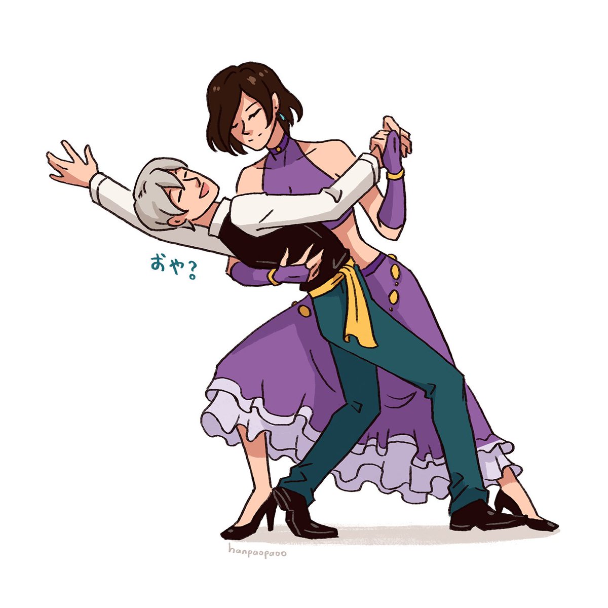 hanpaopaoo's tweet photo. Ok so, the gang dancing, but with their crossed paths partners #OctopathTraveler2 #オクトラ2 https://t.co/QQ3t90CUaP