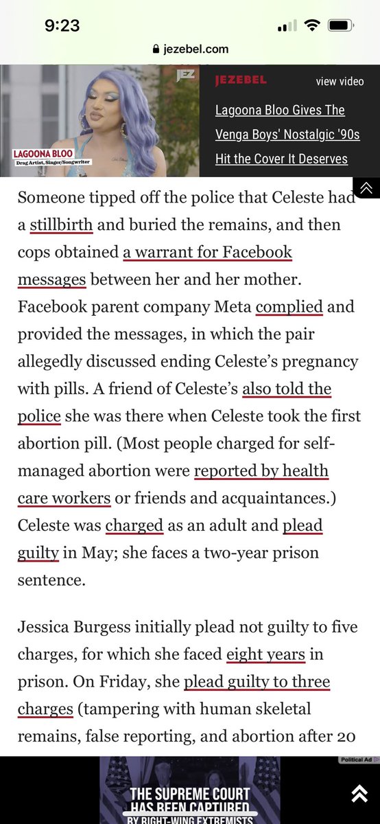 Facebook worked with prosecutors to help lock up a woman for an abortion. Facing two years in prison. Facebook turned over messages to cops that made the case. jezebel.com/nebraska-mom-p…