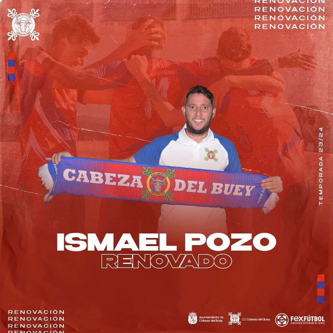 CDCabezaDelBuey's tweet photo. COMENZAMOS PROYECTO! 💥

🗣️ Ismael Pozo @Ip8ismael continuará al frente de nuestro equipo esta próxima temporada. 

⚽️ Ilusión y ganas por comenzar la  temporada 23/24. 

#AúpaCabeza https://t.co/gNgFXxYF1K