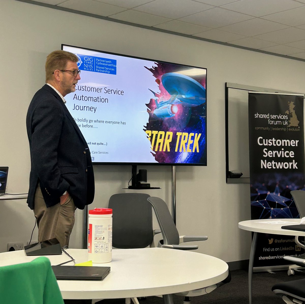 ssforumuk's tweet image. Fantastic member contribution on the #CustomerServiceAutomation Journey at @NWSSP. Thank you Andrew Evans for sharing an interesting and insightful presentation and.........&apos;to boldly go where everyone has gone before&apos;.