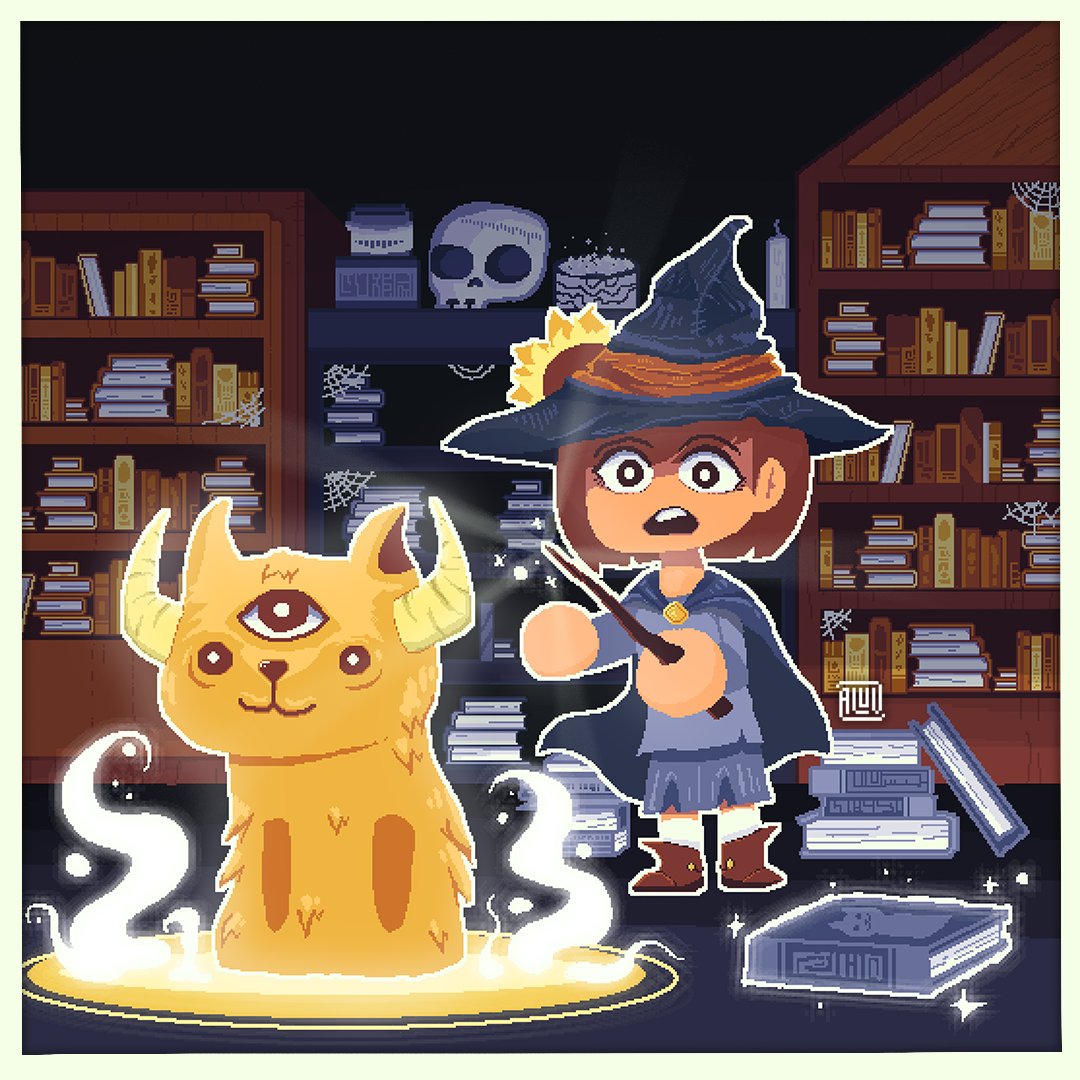 aluvsprite's tweet photo. #PortfolioDay I'm Alab I draw with Pixels 🍂 https://t.co/kjDokvr9NP