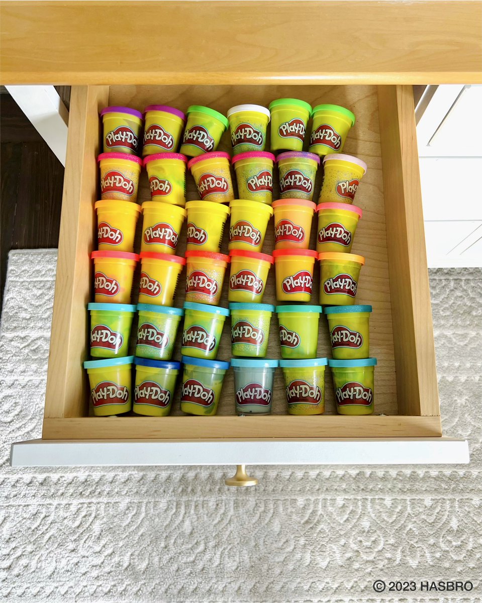 Play-Doh drawer = stocked😌