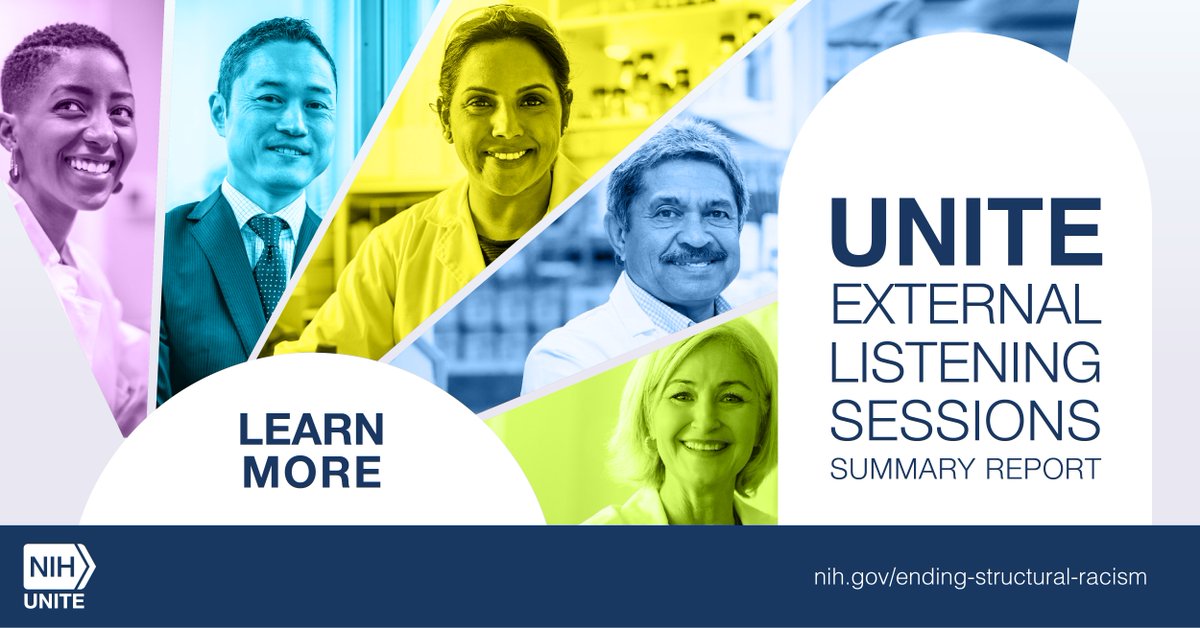 To better understand the experiences of the extramural biomedical research community, the @NIH #UNITE Initiative convened 14 external listening sessions. Learn more about each session and the findings: lnkd.in/eBpwJriV