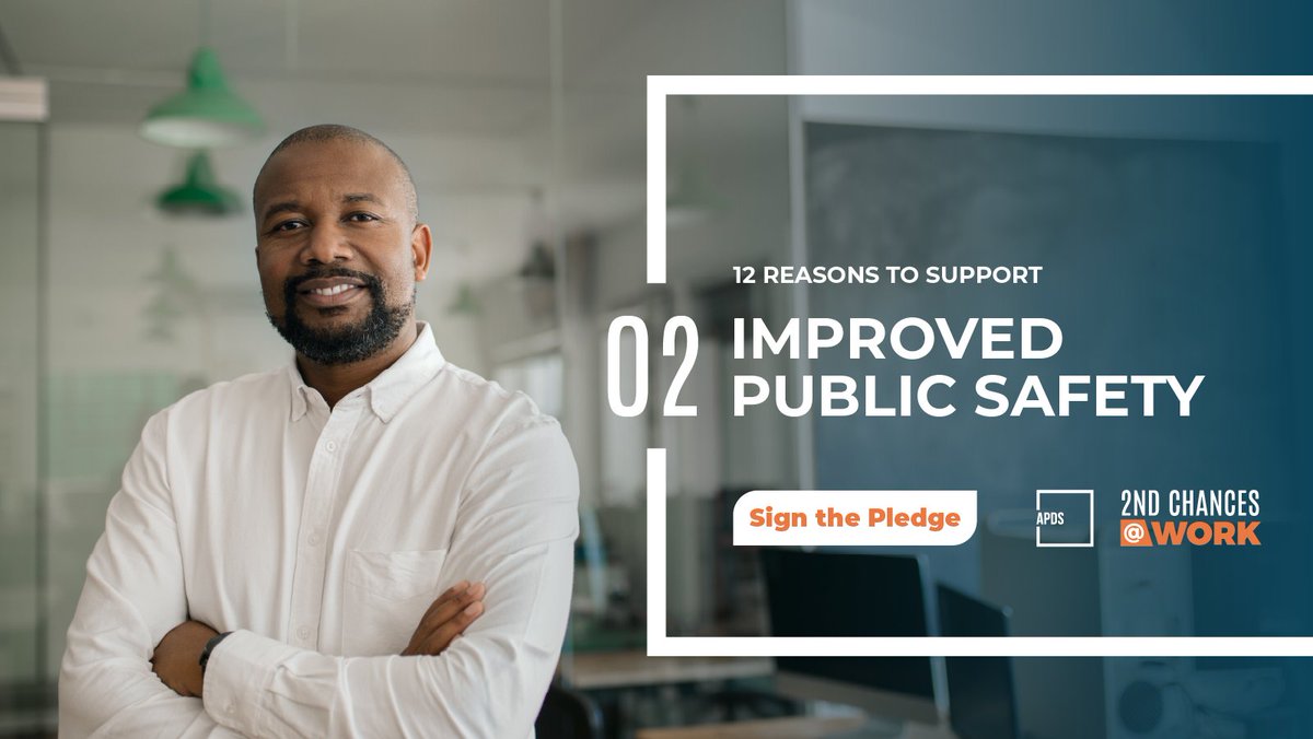 APDS_For_Good's tweet photo. Access to skilled labor is crucial for a stable workforce. Through 2nd chance hiring, employers have access to willing &amp; able workers that can help their operations prosper. ✍️ Sign the pledge to open the talent pool across the US. 🔗 https://t.co/zPUXFFrtIh #PledgeforProgress https://t.co/VqpZVauHlk